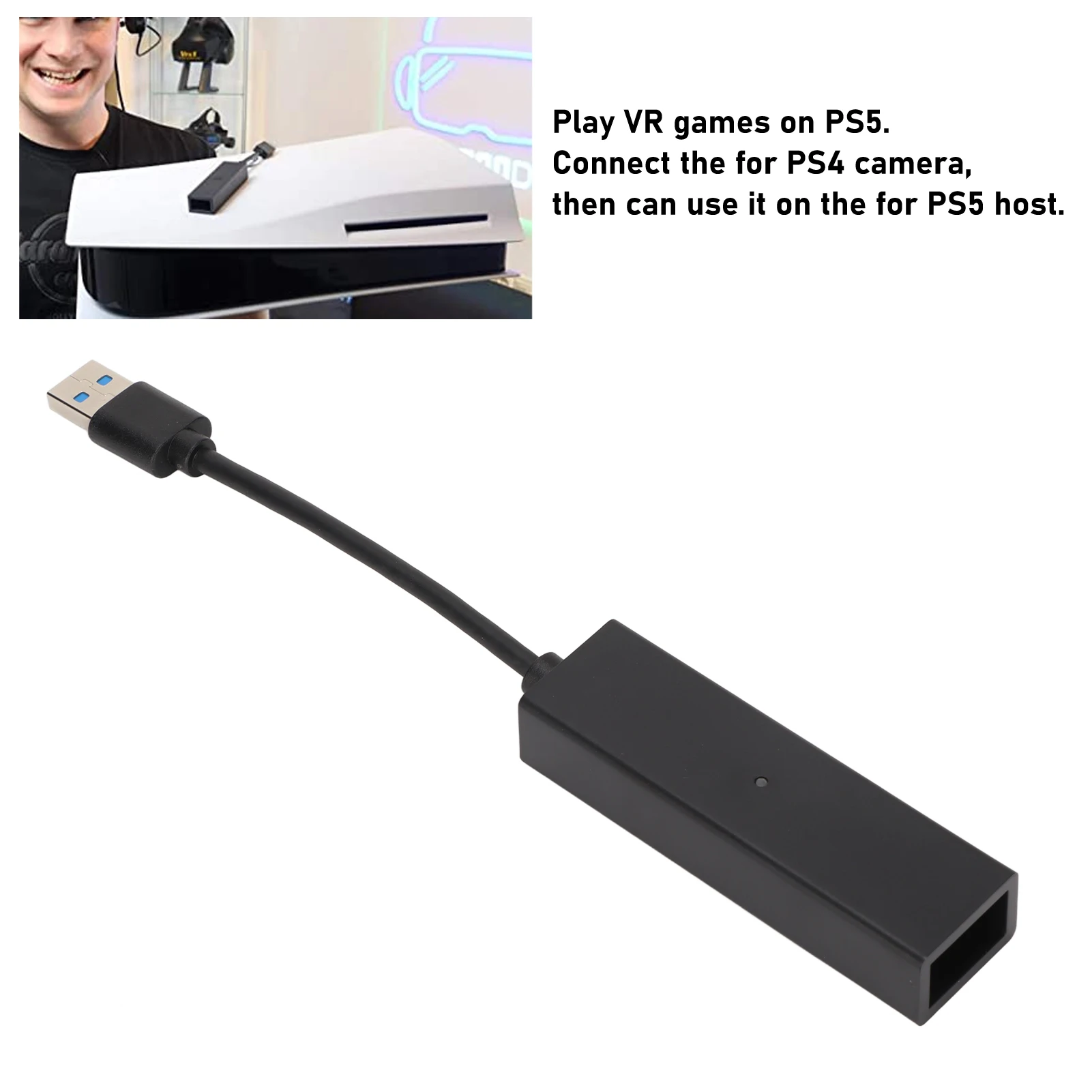 VR Converter Cable PSVR VR Camera Adapter Cable For PS5 Game Console For PS4 Host Camera