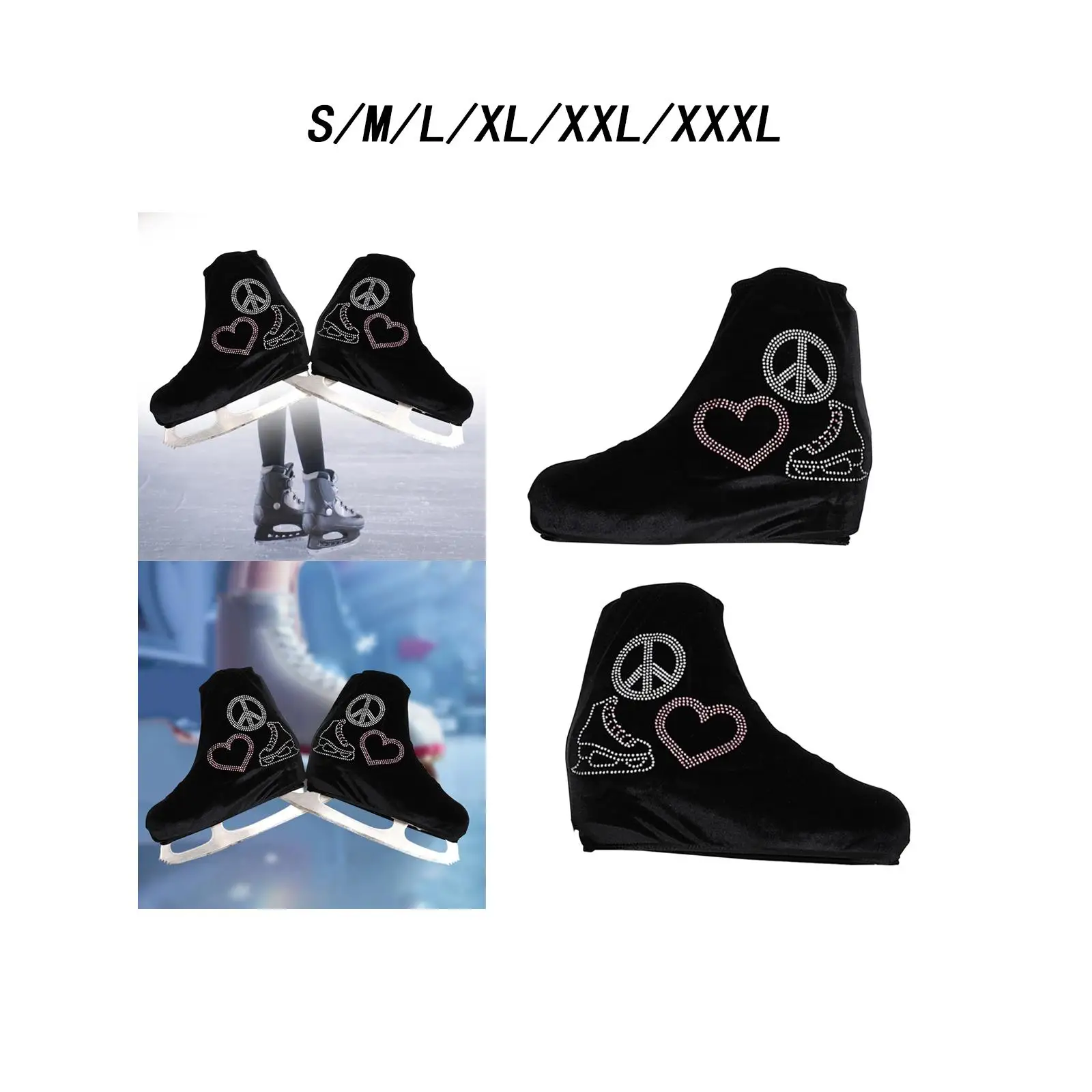 Ice Skate Cover Accessories Anti Scratch Ice Blade Guards Portable Anti Dirt Boot Cover Lightweight Organizer Skating Cover