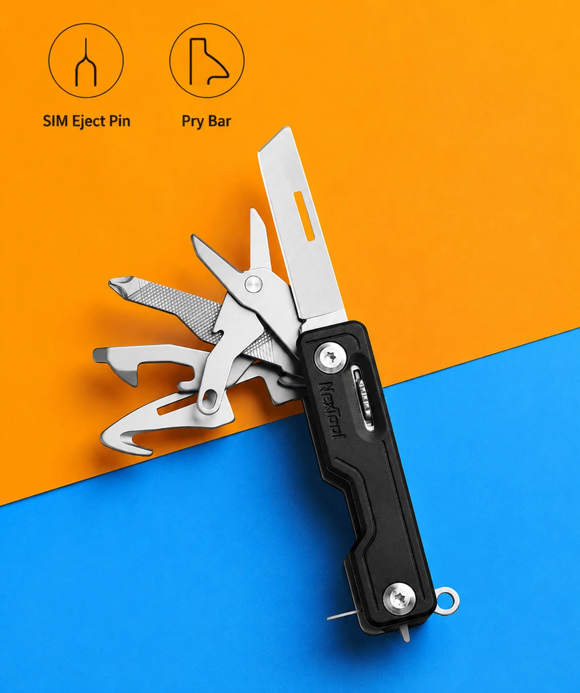 Portable Folding Scissors Multi Tool Bottle Opener Pocket EDC Utility Tool for Outdoor Camping Travel Hiking Emergency Repair Us