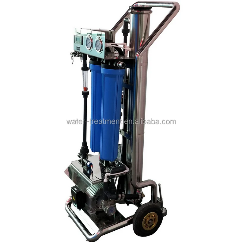 300LPH Portable RO Desalination Drinking Water Machine Mobile Reverse Osmosis System for Washing Window Cleaning Solar Panel