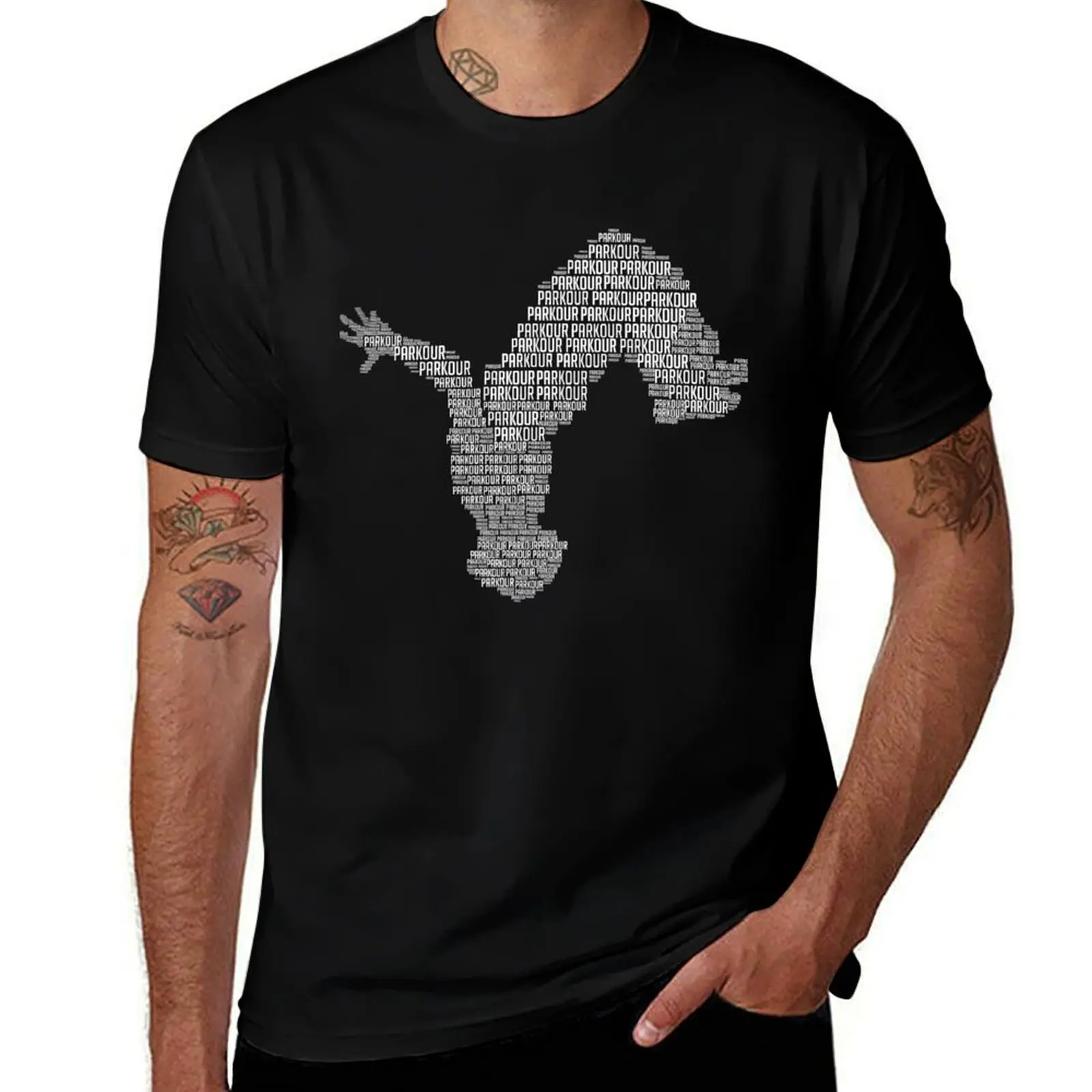 

Parkour Man Free Running Gifts T-Shirt cotton t shirt pack t shirt men 100% cotton luxury brand T-Shirt