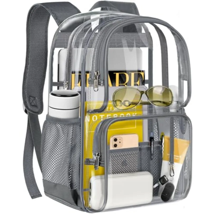 

PAMANO Clear Backpack Heavy Duty Transparent See Through Bag for College Work Travel Security
