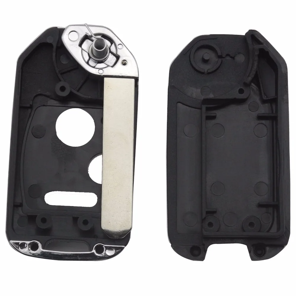 Jingyuqin Blade 3 + 1 2 + 1 2/3 botones cubierta de carcasa de llave remota plegable para Honda Odyssey Rigeline Accord CRV Civic