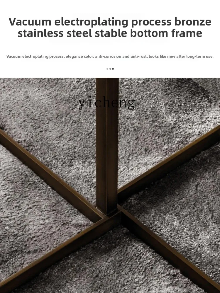 

ZZ marble edge few modern simple sofa corner few creative high-end artistic small coffee table