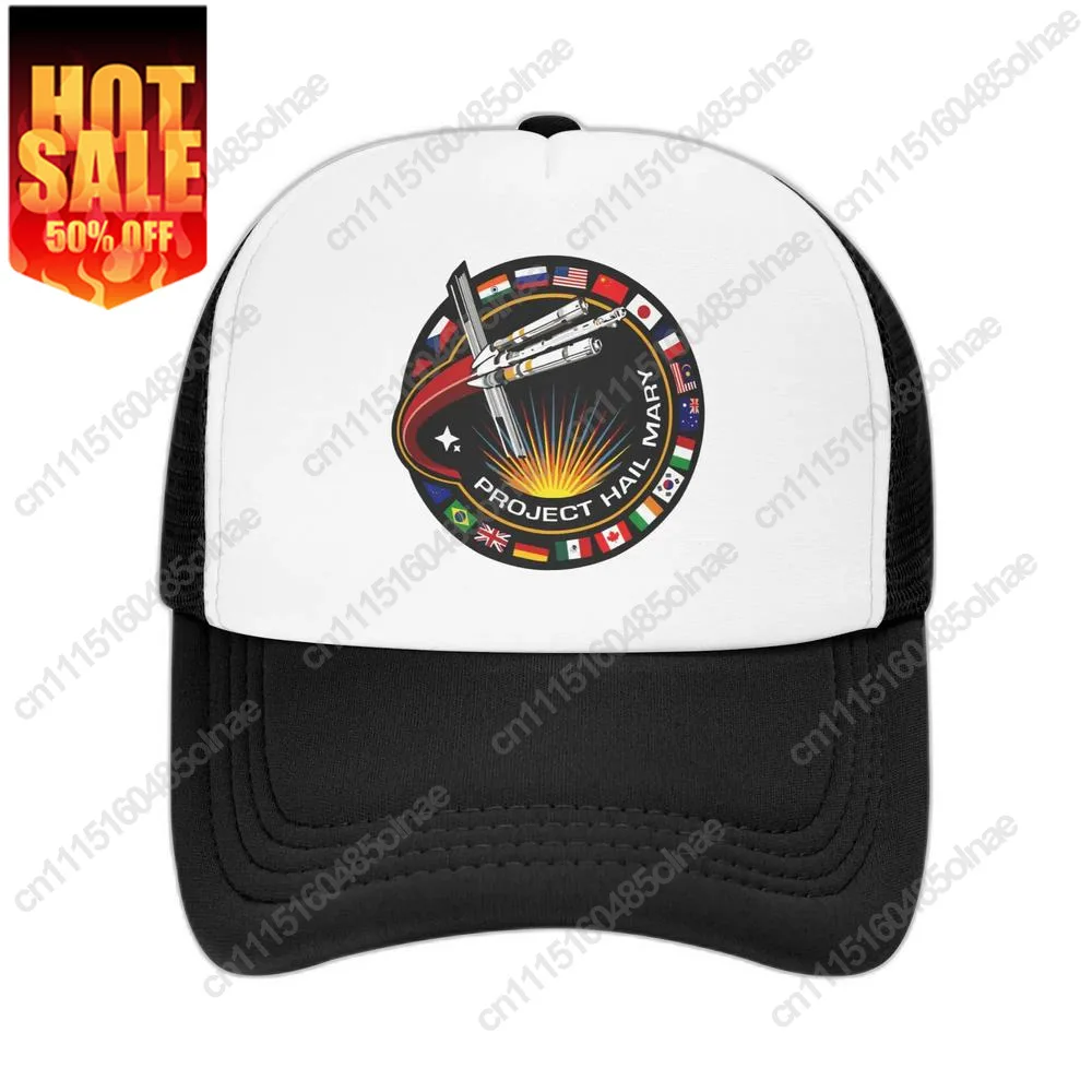 Ryland Grace Project Hail Mary Sci-Fi Rocky Accessories Mesh Trucker Hat Summer Cooling Mesh-Back Snapback Cap Vintage