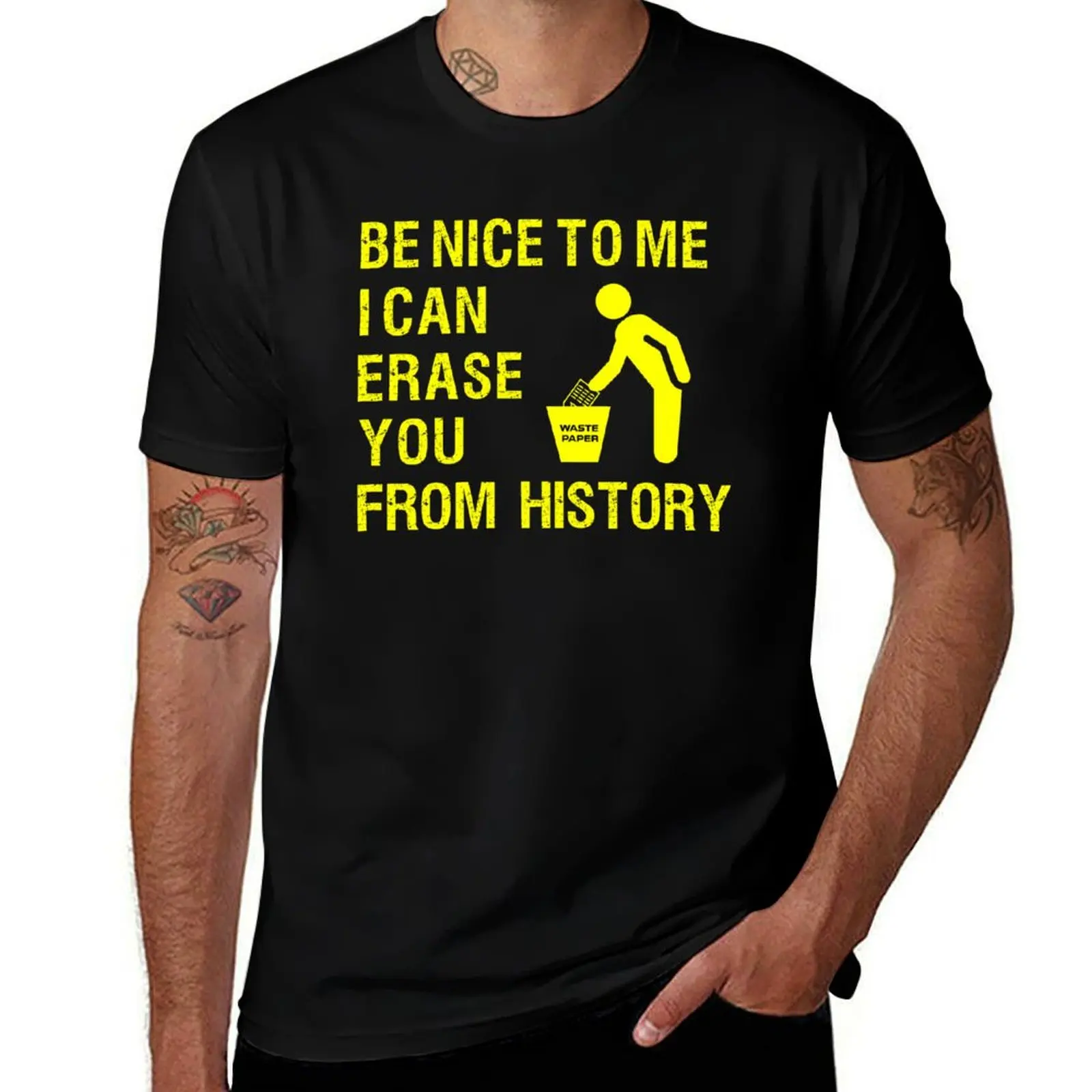 ARCHIVIST I CAN ERASE YOU FROM HISTORY T-Shirt Christmas Casual Tee Shirt T-Shirt