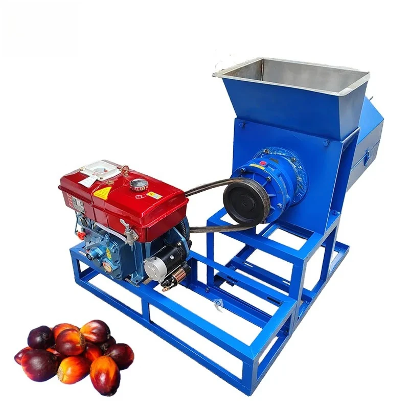 

Small Mini Red Palm Oil Press Oil Processing Crude Palm Fruit Oil Extraction Machine In Africa With Engine