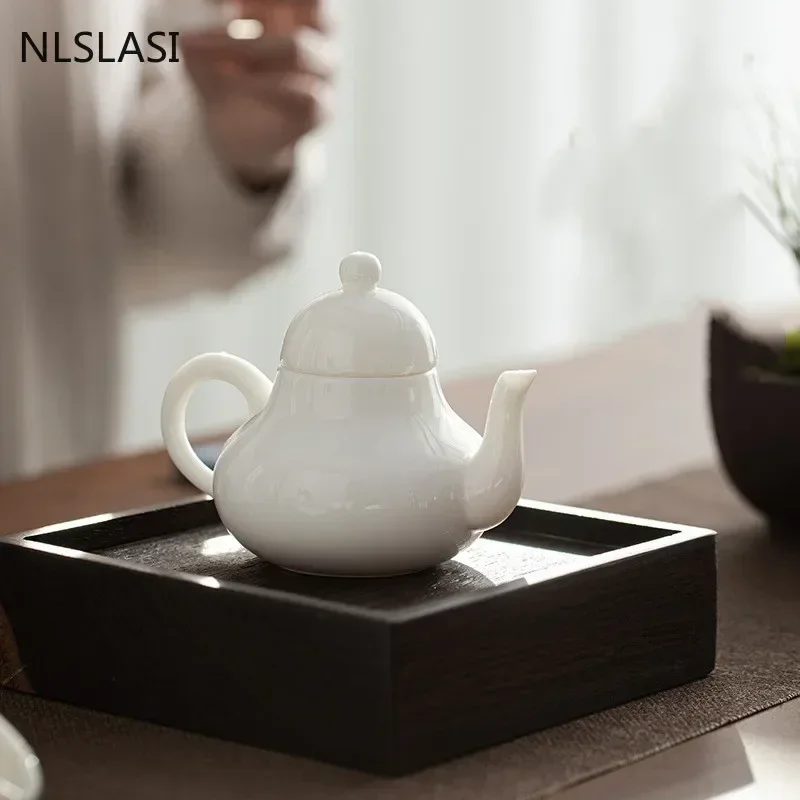 Chinese Style Pear Shape Ceramics Teapots Home Drinkware Filter Porcelain Tea Pot Teaware 150ml Handmade Tea Set Beauty Kettle