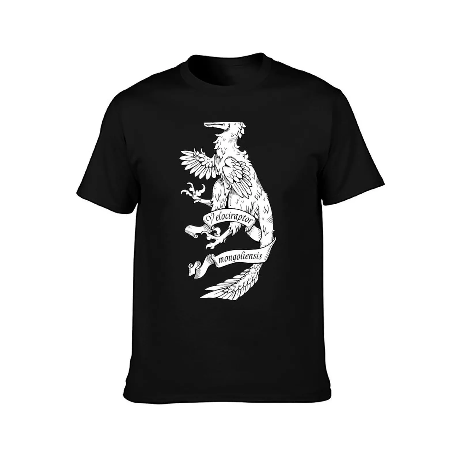 Heraldic Velociraptor T-Shirt Work Casual Loose Fit T-Shirt