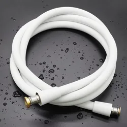 1.5/2M White Latex Shower Head Hose Flexible Tube Pipe High Pressure Silicone Powerful Tap Faucet Toilet Bathroom Accessories