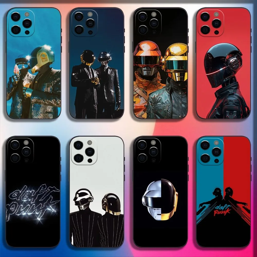 Rock Band D-DaftS P-PunkS Phone Case For iPhone 16,15,14,13,12,11,Pro,X,XS,Max,XR,Plus,Mini Soft Black Cover