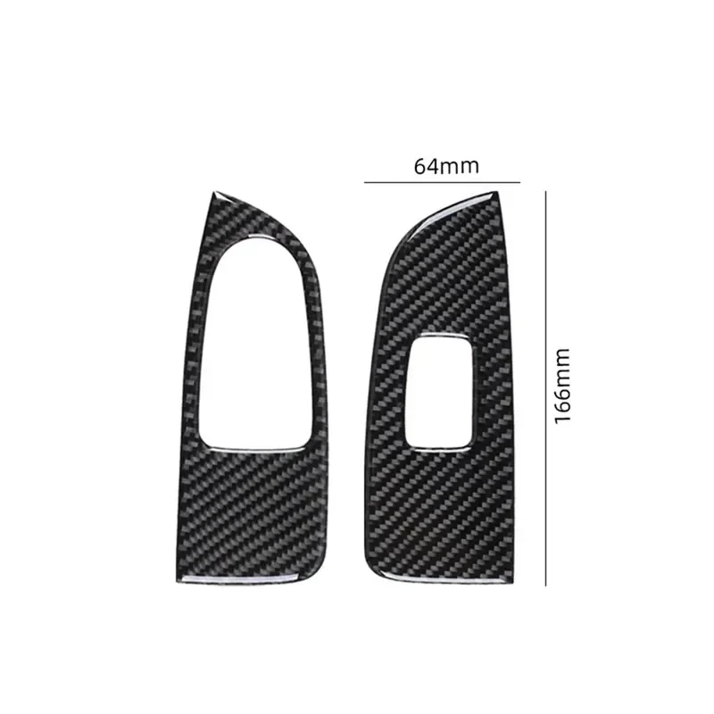 Car Window Lift Panel Switch Button Frame Carbon Fiber Cover Decotive Stickers For Mercedes Benz V Class V50 V260 2019 2016-2021