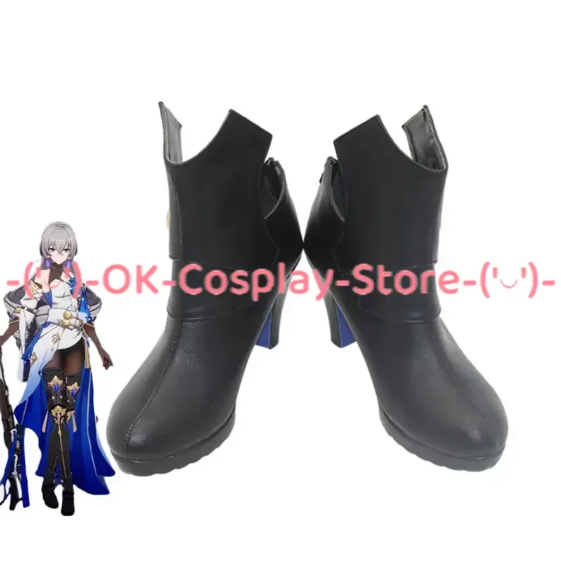 

Game Honkai Star Rail Bronya Cosplay Shoes PU Leather Shoes Halloween Carnival Boots Cosplay Prop Custom Made