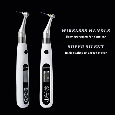 2-इन-1 डेंटल कॉर्डलेस एंडो मोटर बिल्ट-इन एपेक्स लोकेटर के साथ 360° घूमने वाली एंडो मोटर 16:1 मिनी हेड कॉन्ट्रा एंगल 10 मोड के साथ 10 best sales दंत मोटर - №8