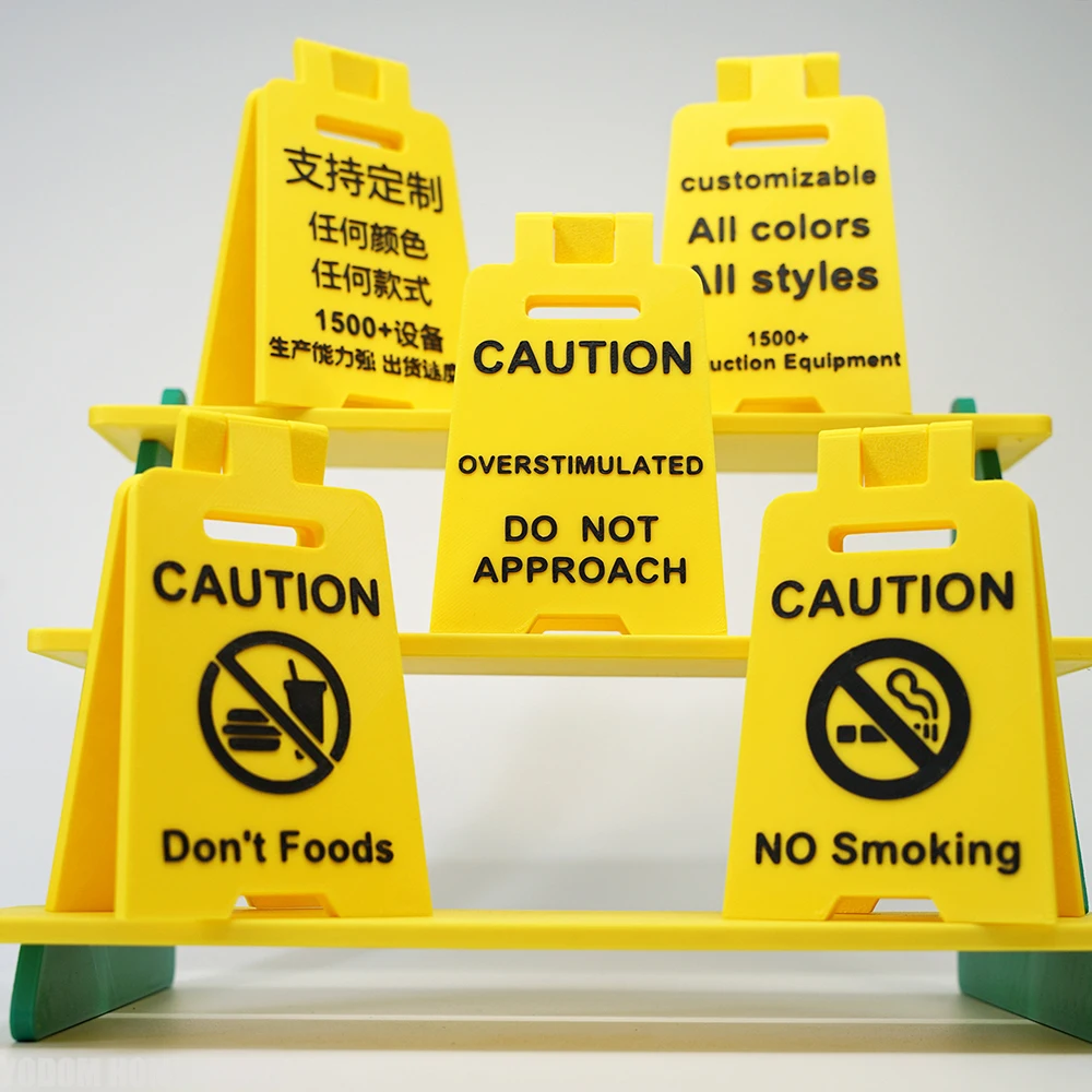 2026 New Caution Overstimulated Desk Sign - Humorous Office Home Decor Ornament, Boundary Reminder for Focus