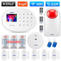 KERUI W202 Home Security WIFI GSM Alarm System Kit Tuya Smart Wireless APP Remote Control Burglar Alarm with Motion Sensor