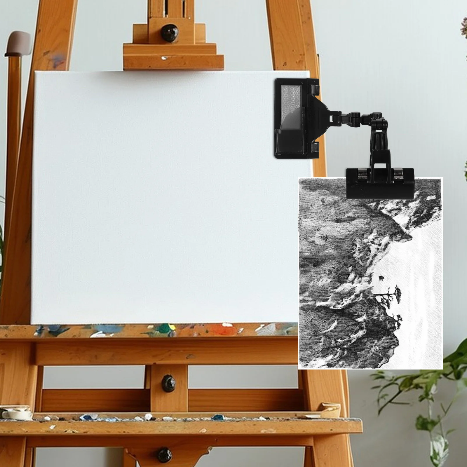 

Drawing Board Clip For Artists Portable Pencil Extender Holder Reusable Sketch Clamp Lightweight Drawing Clipboard Painting