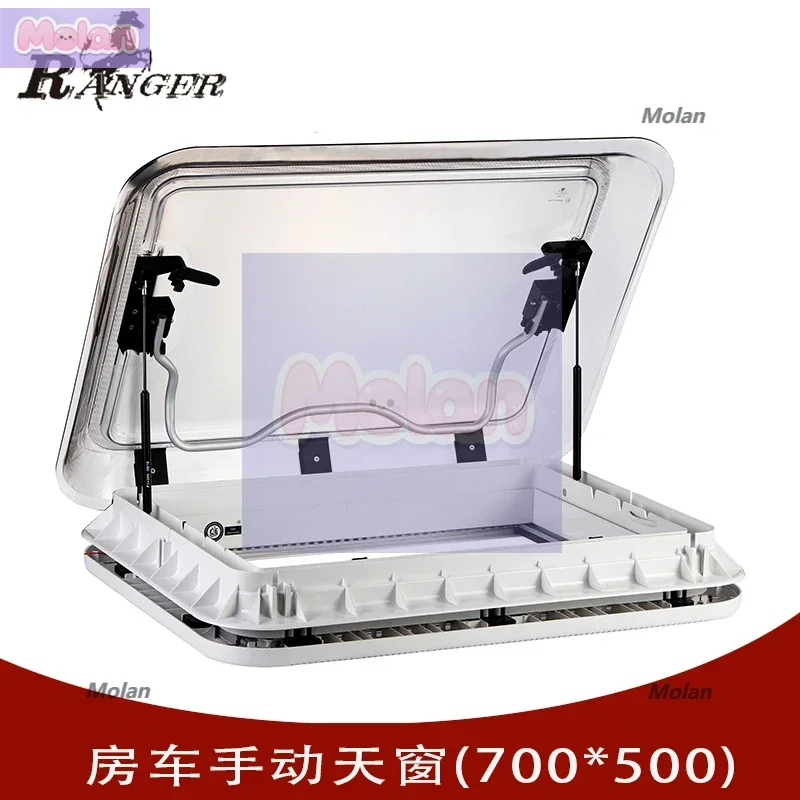 

RV sunroof trailer modified Datong original ventilation window accessories standard sunshade mosquito-proof curtain with LED lig