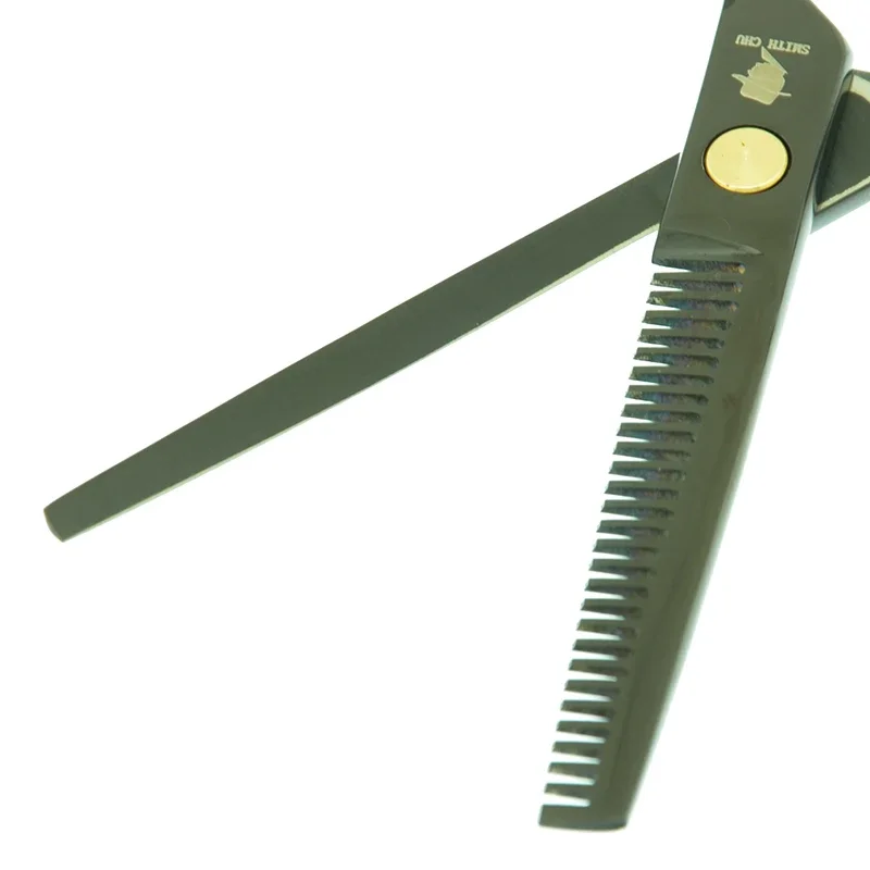5.5" Smith Chu Barber Scissors Set Hair Cutting Shears Salon Hairdressing Hair Thinning Scissors Single-tailed Tijeras A0008C image 4