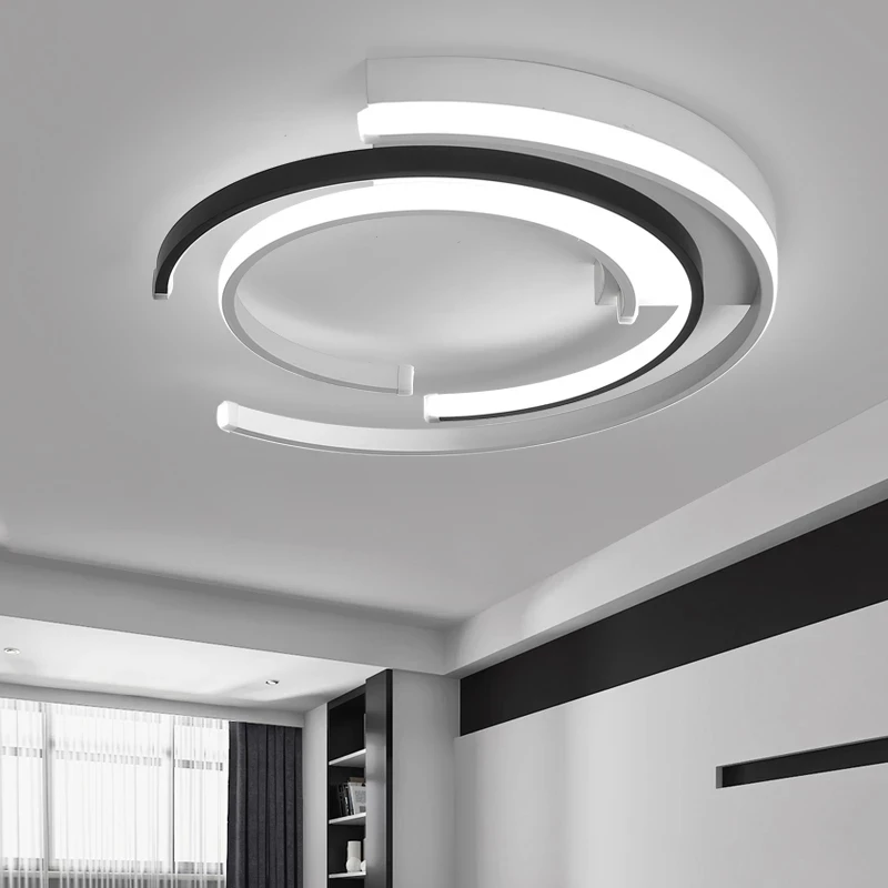 Plafonnier LED au design nordique moderne, luminaire décoratif de plafond, idéal pour une chambre à coucher, nouveau modèle