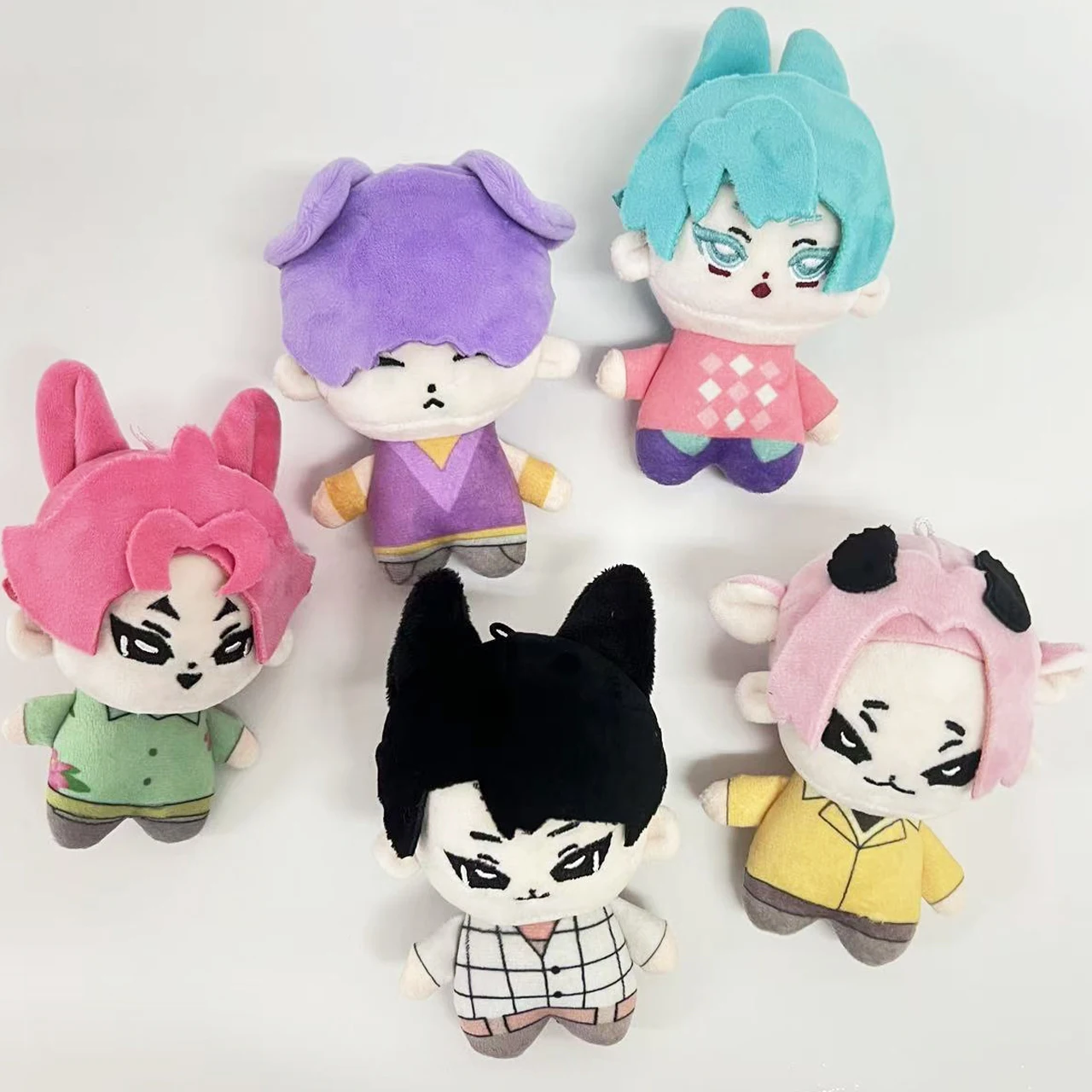 

Kpop Demons Hunters Saja Boys плюшевая кукла-игрушка-брелок милая фигурка Jinu Abby Mystery Romance детский брелок для ключей сумка аксессуары подарки