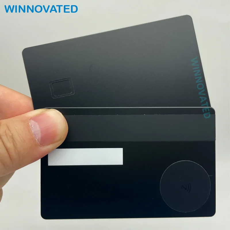 Customized product Wholesale Personalized Stainless Steel Laser Cut Metal RFID Business Card