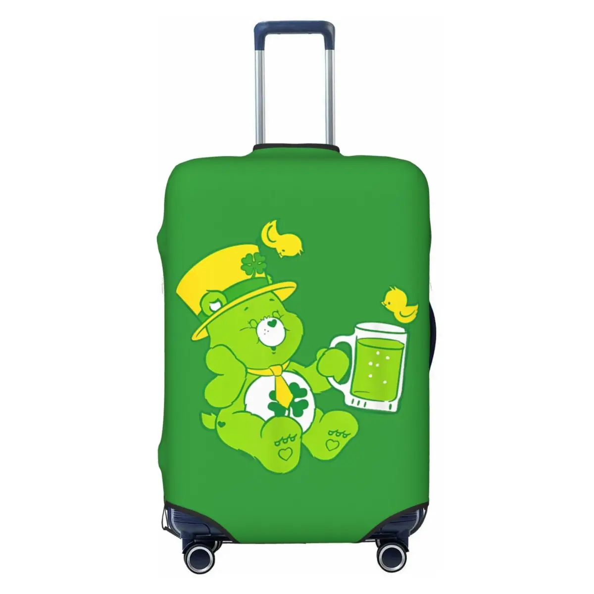 Care Bears Lucky Bear With Lucky Juice Suitcase Cover Practical Cruise Trip Protector Luggage Case Flight