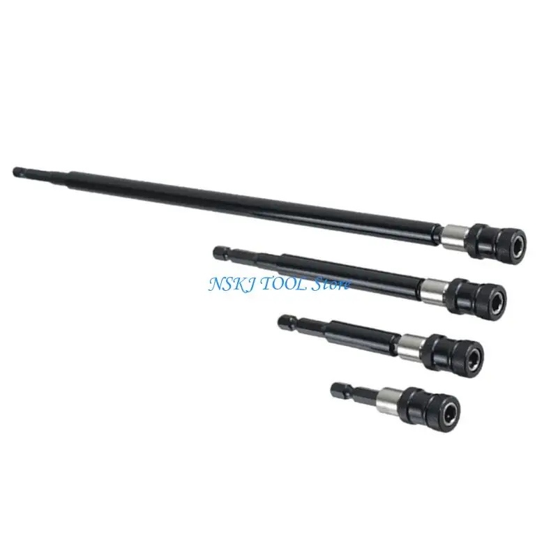 L8RC 4Pcs Electrical Drill Screwdriver Extension Rod 1/4inch Shank Bit Holder