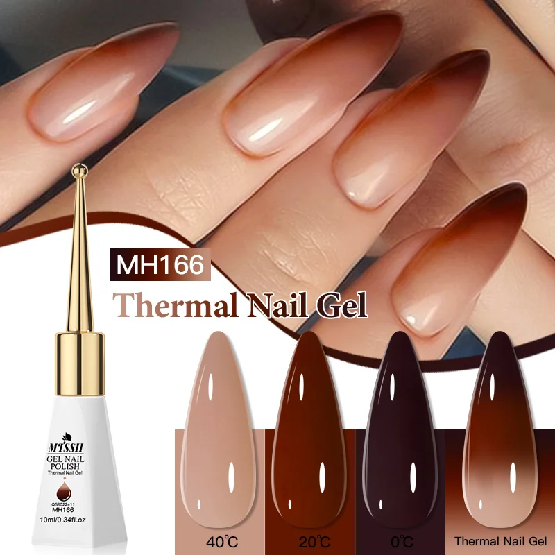 10ml Thermal Gel Nail Polish 3 Layers Temperature Changing UV LED Gel Semi Permanent Soak Off Varnish Manicure DIY Nail Supplies