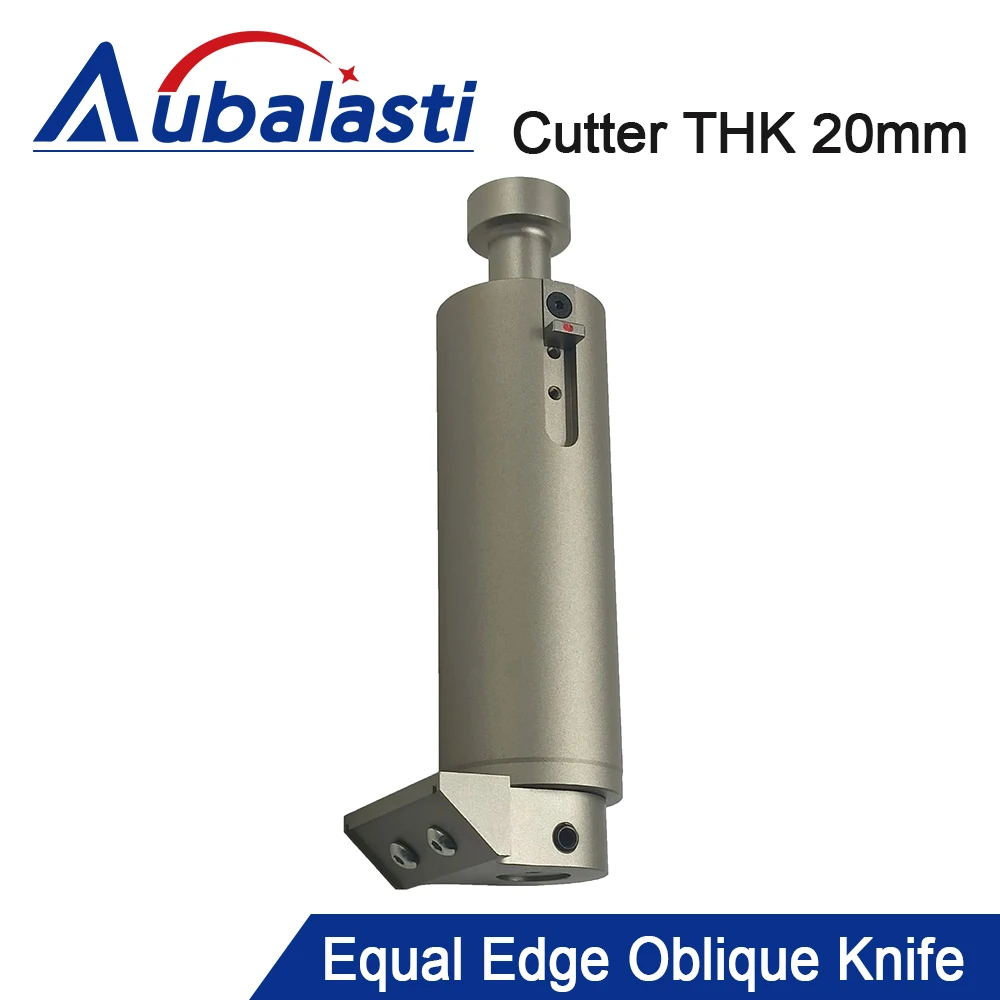 

Aubalasti CNC Equal Edge Oblique Knife Cutter Thickness 20mm Vibrating Knife Head for Soft Glass PVC Honeycomb Board KT Board