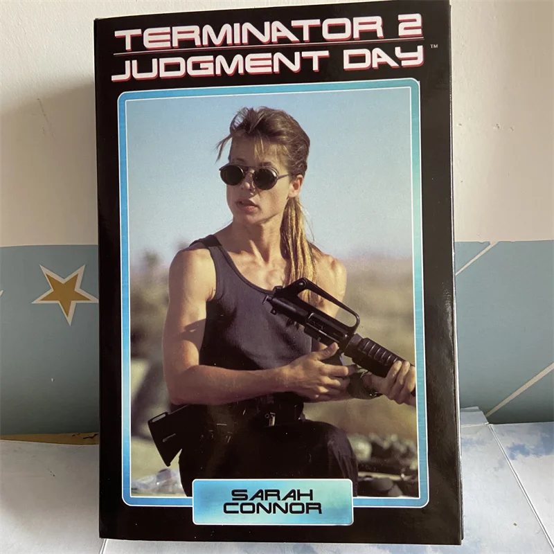 NECA Terminator 2 Judgment Day Sarah Connor Action Figure Judgment Day Sarah Connor T-800 PVC Collection Model Toys Gift 16CM