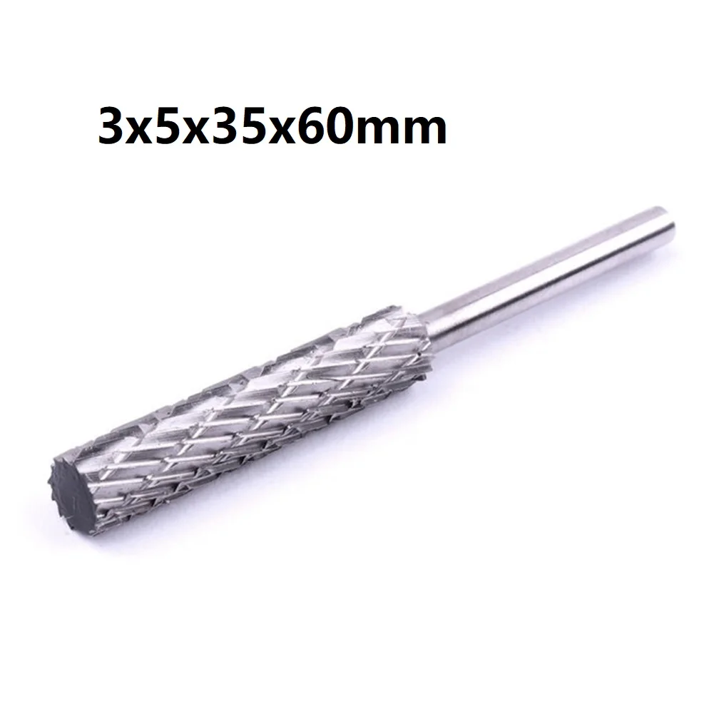 3/4/5/6MM Rotary Burrs Set High Speed Steel Rotary File For Milling Wood Cutter Drill Bit Engraving Bits Hand Tools