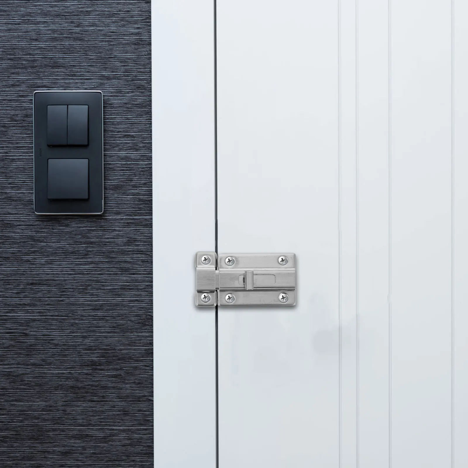 

3Pcs Stainless Steel Security Latch Robust Door Bolt Lock for Home Safety Gate Protection Solutions Latch Lock