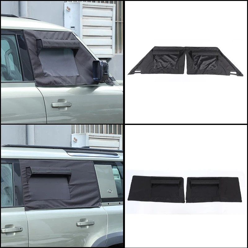 For Land Rover Defender 90 110 130 2020+ Car Window Sunshade UV Protect Shield Mesh Prevent Mosquito Sunshine Privacy Protection