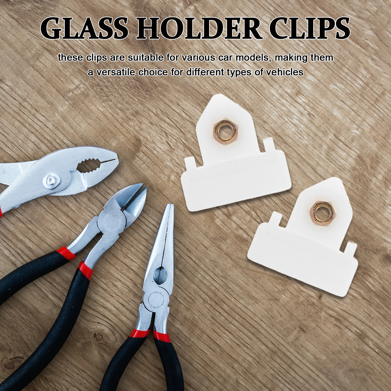 

4Pcs Automotive Window Glass Clips Durable Plastic Channel Retainer Front Door Glass Holder Window Regulator Clip