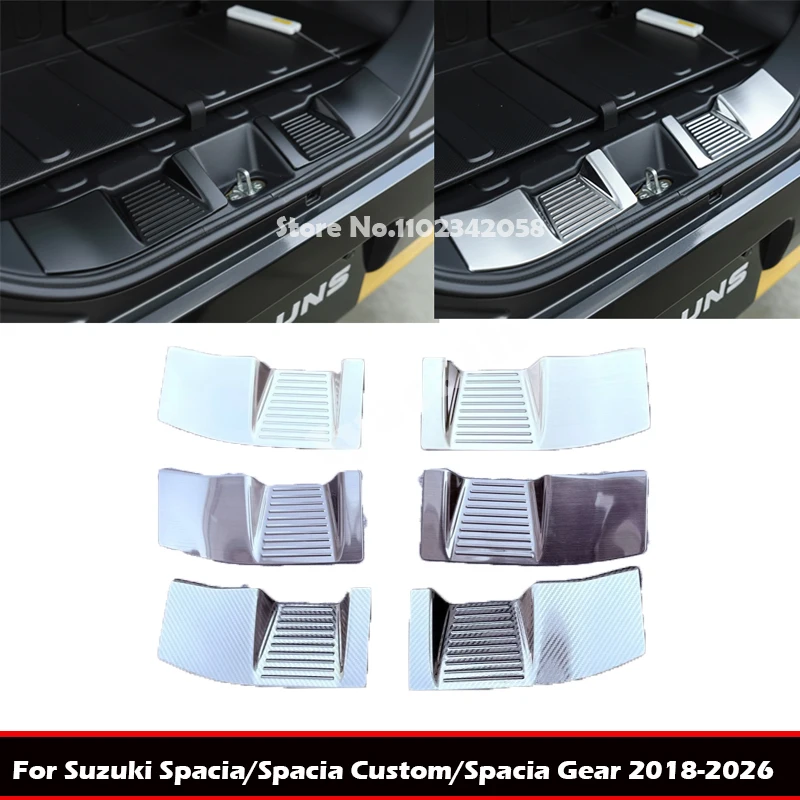 

Для Suzuki Spacia/Spacia Custom/Spacia Gear 2018-2026 задний бампер, ножка, дверь багажника, накладка на порог, наклейка на порог
