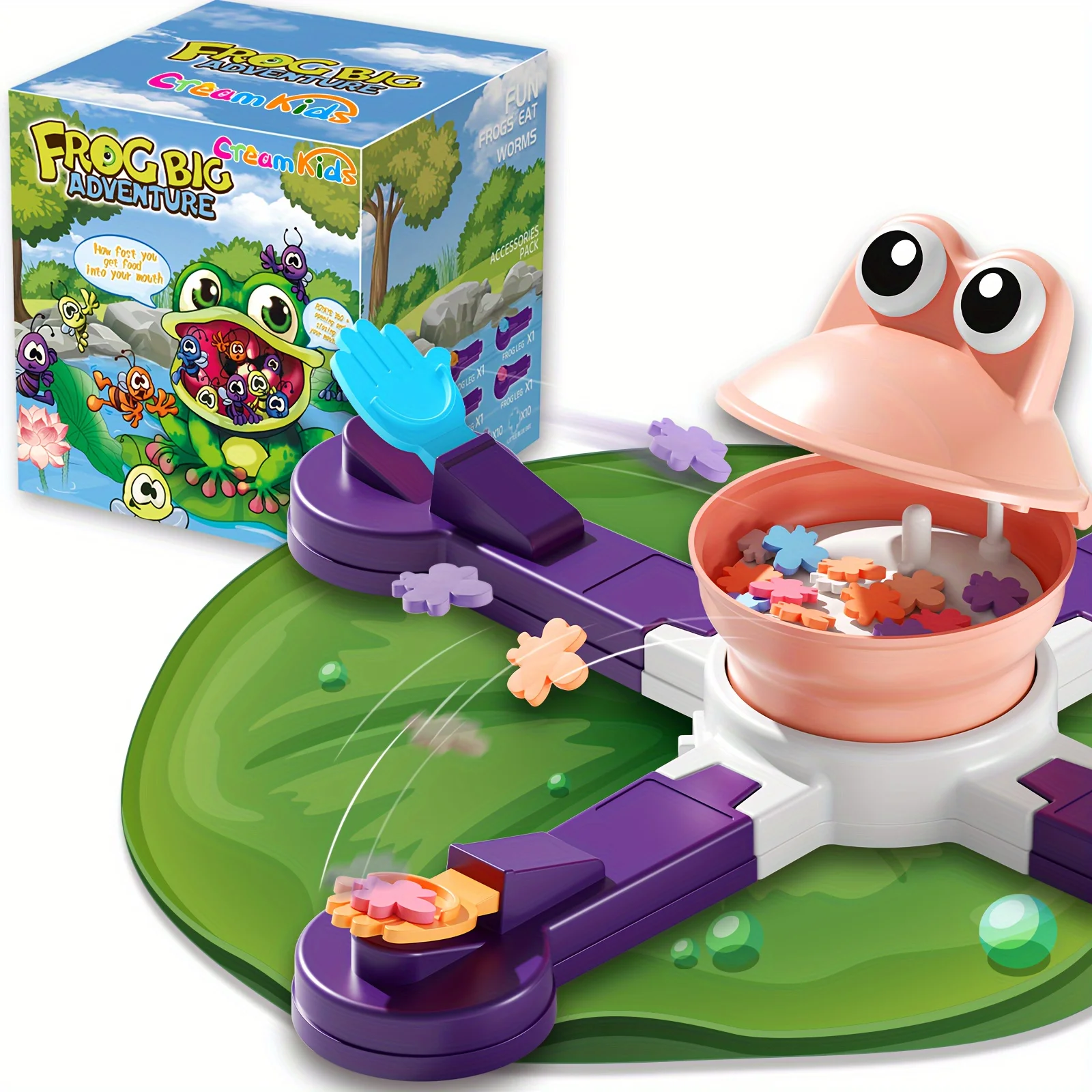 Jeux de réunion de famille, dinosaure grenouille, M. Jeux de bouche, Jeux de bouche, Petites grenouilles aventureuses