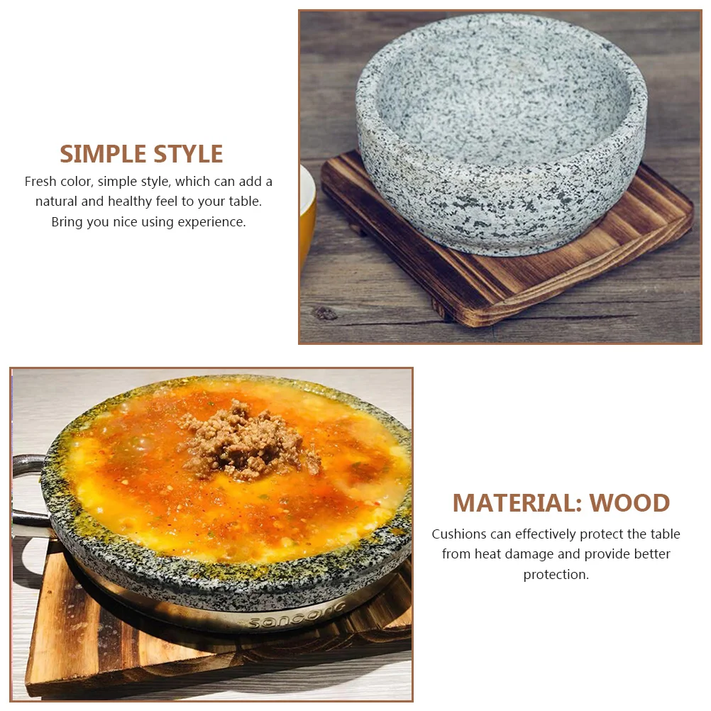 

2 шт. термостойкий деревянный коврик для стола, изоляционная доска, столешница для столовой, простой стиль, декоративный коврик для стола, деревянный