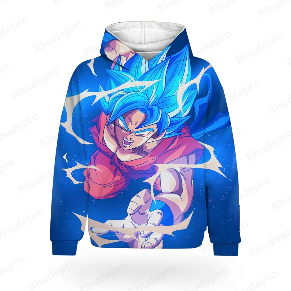 Men Hoodie Anime Dragon Ball Goku 5XL Men's Tshirt Clothing Fashion Streetwear Shirts T Shirts Tops Vegeta High Quality