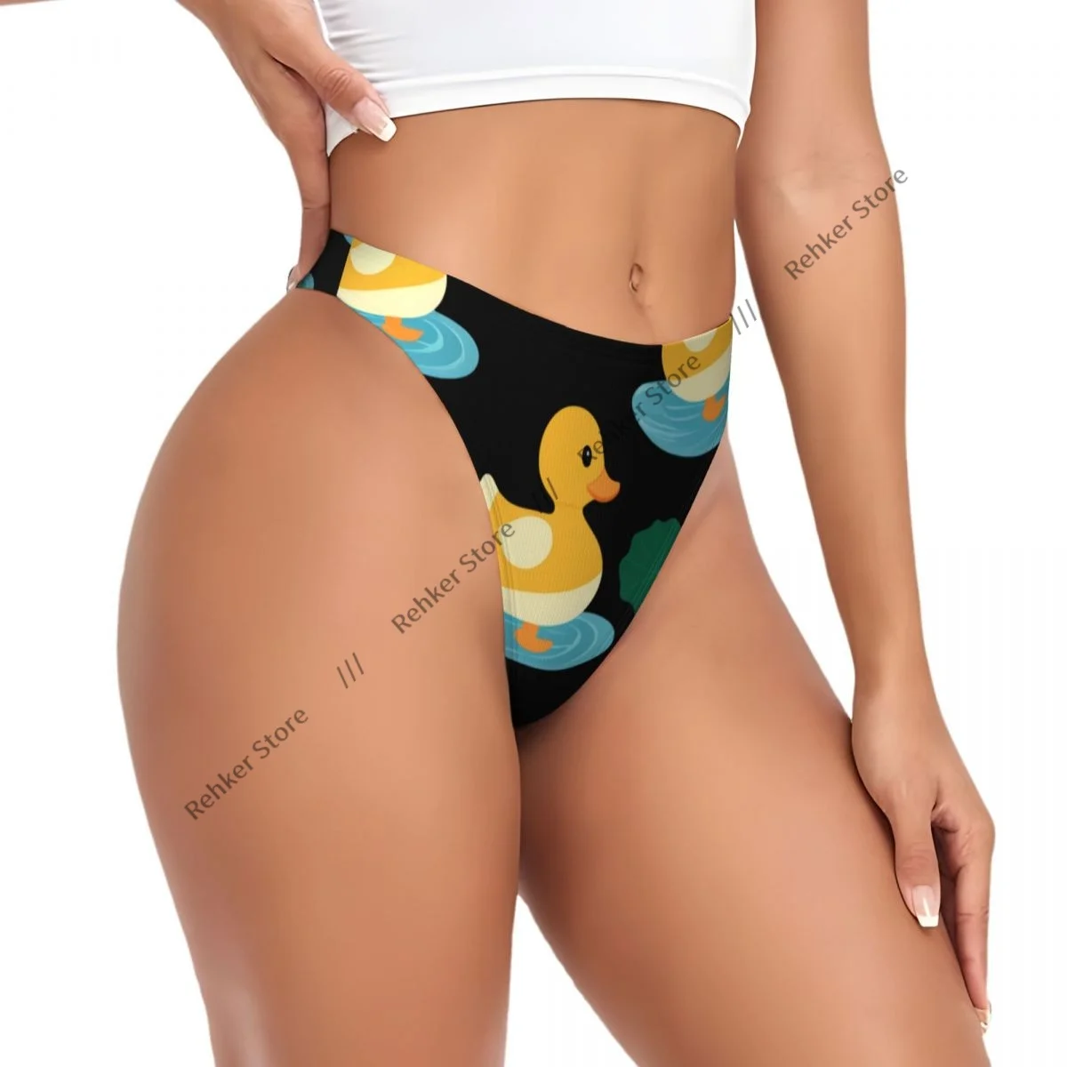 Sexy G-string Thongs Women Panties Cute Ducks On The Pond Underwear Lingerie Tanga