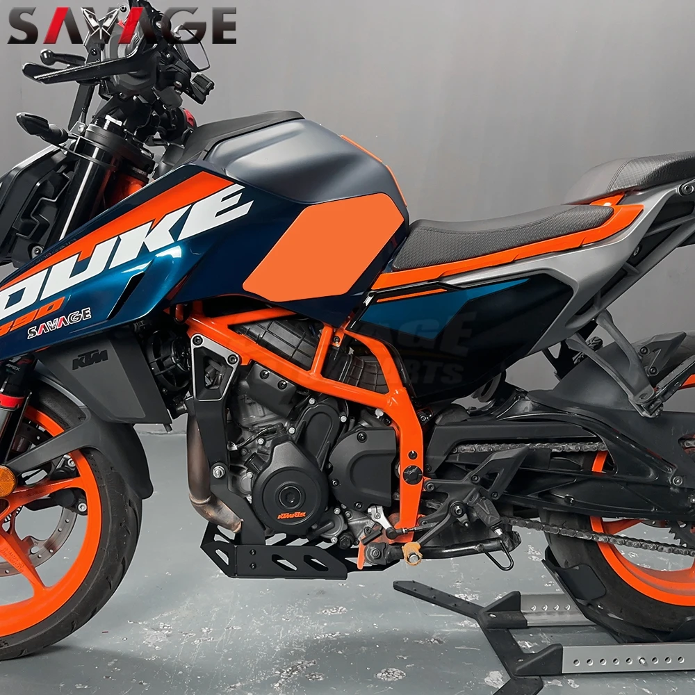 Engine Chassis Guard For 125 390 Duke 2024 Skid Plate Belly Pan Cover Bash Plate Protection Engine Crash Protective Accessories