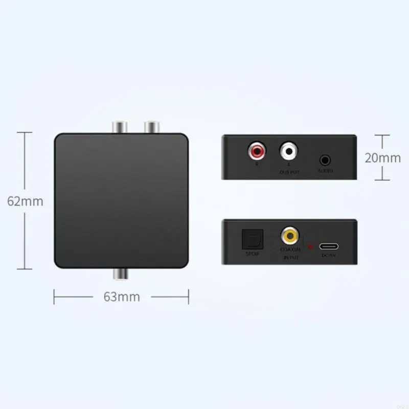 Hochleistungen digital bis analoge Audios -Konverteradapter mit fortschrittlichen Rauschreduzierungen für eindeutig 066a