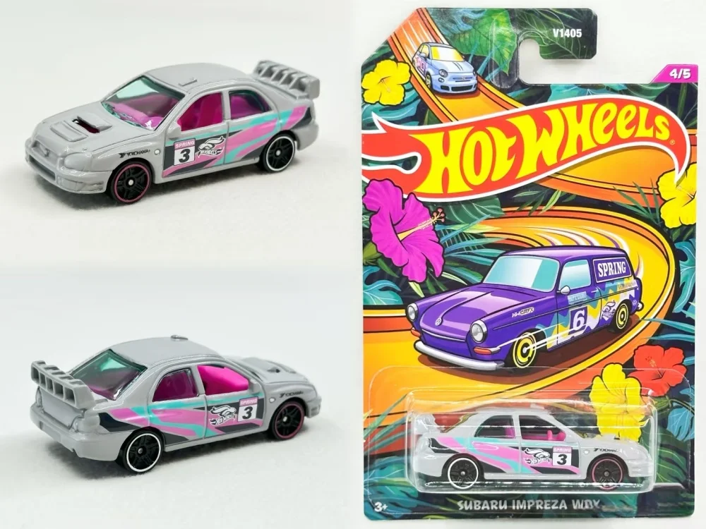 V1405 Hot wheels 1:64 EASTER ASST fiat 500 ford escort rs1600 mini cooper impreza wrx custom Volkswagen odlewany model samochodu ze stopu aluminium