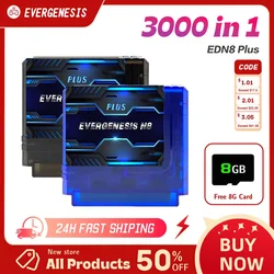 3000 in 1 FC EDN8 Game Cartridges Remix N8 Plus Flash Card China Version For Family Computer 8-Bit Video Game Console With 8G SD