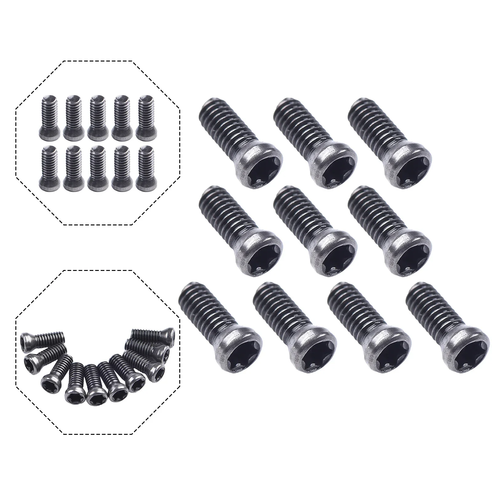 10pc Torx Screws Sets For Replaces Carbide Insert CNC Lathe Tools M2.5 X 7mm/M2.5 X 6 /M3.5 X 10mm/M3.5 X 12mm/x 10mm Screw Part