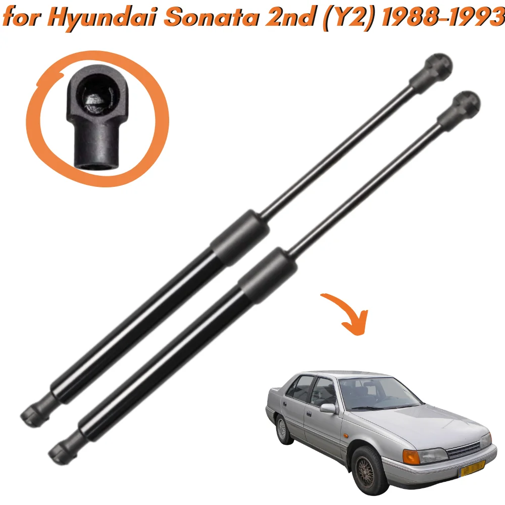 

Qty(2) Hood Struts for Hyundai Sonata Second generation (Y2) 1988-1993 Front Bonnet Gas Springs Shock Absorbers Lift Supports