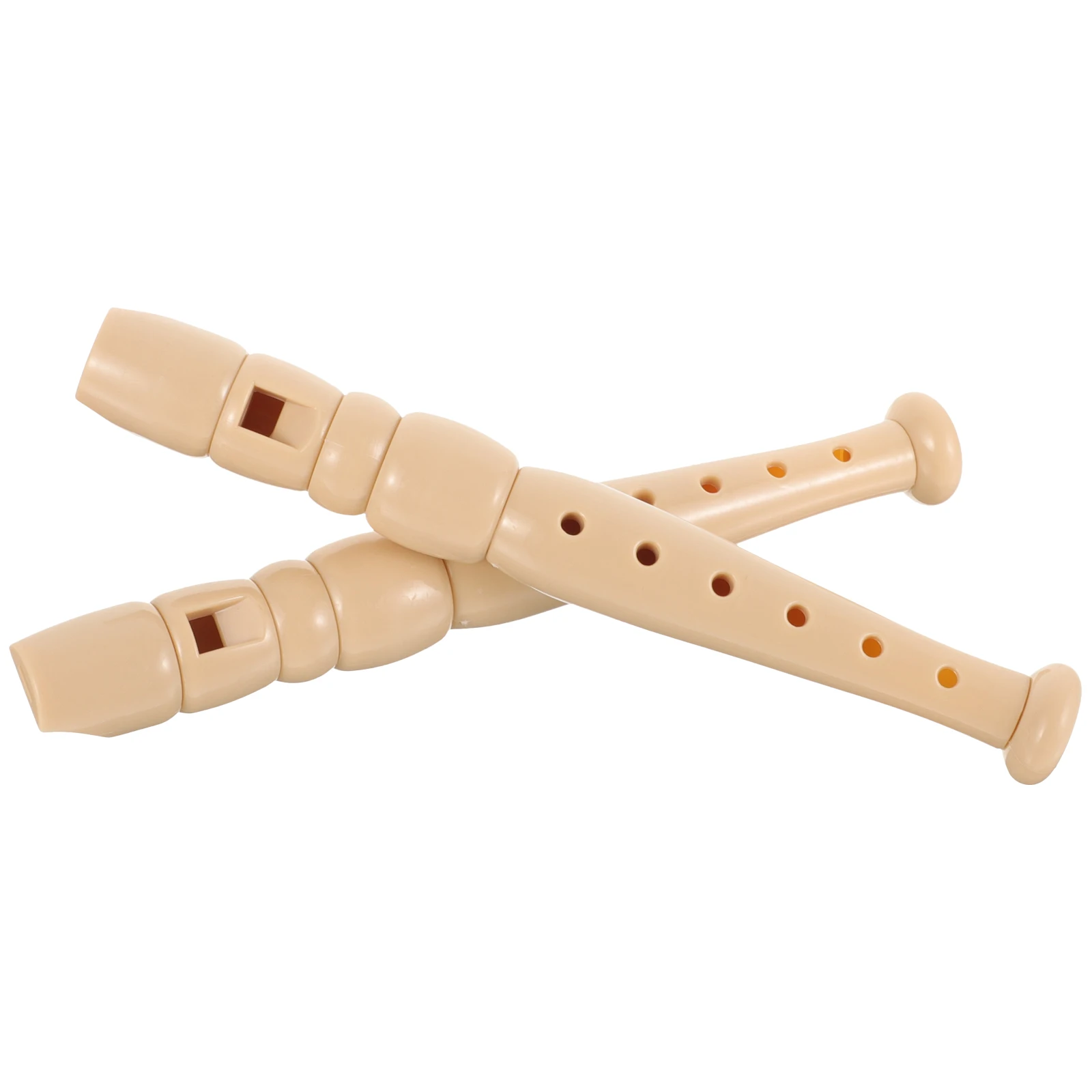 

2 Pcs Plastic Flute Kids Musical Instruments Simple Clarinet Major Recorder Pupils
