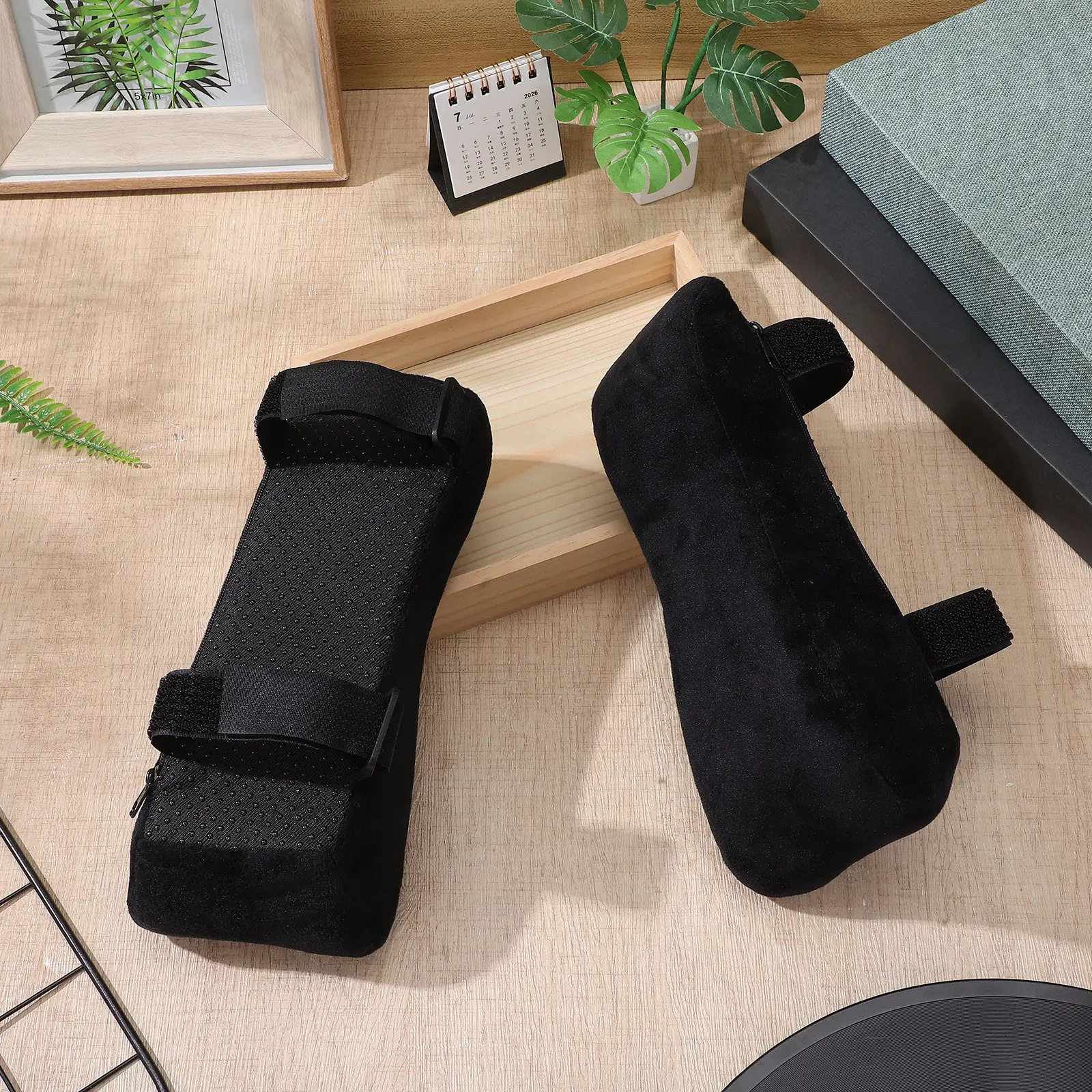 

1 пара эргономичных подушек для подлокотников офисного кресла, удобные накладки для игрового компьютерного кресла, поддержка локтей