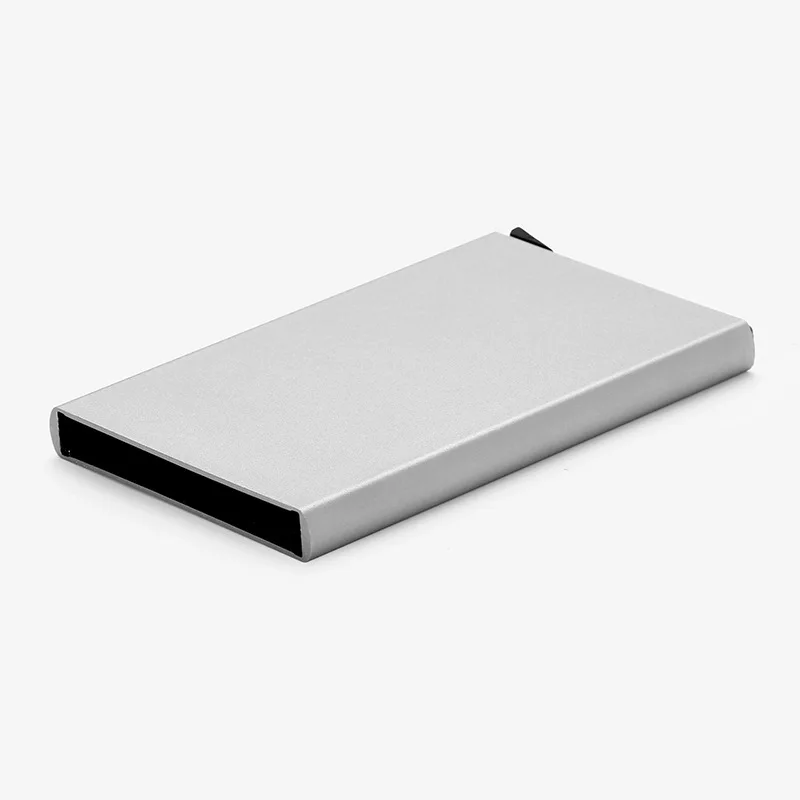 Anti-theft ID Credit Card Holder Minimalist Porte Carte Thin Aluminium Metal Wallets Pocket Case Bank Women Men Credit Card Box