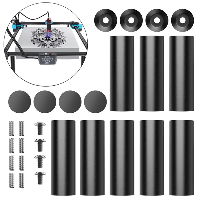 TKOH-Metal Heightening Set Расширение ножки 150 мм для лазерного гравировального станка можно использовать с поворотным роликом по оси Y